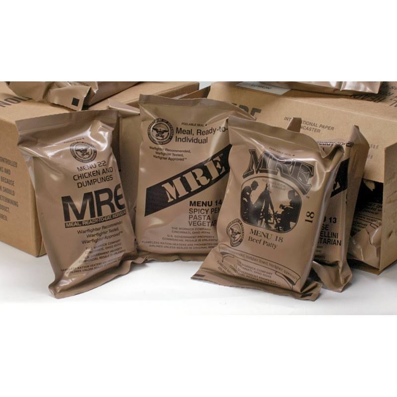 (Meals Ready-To-Eat) Genuine U.S. Military Surplus Assorted Flavor (6-Pack)