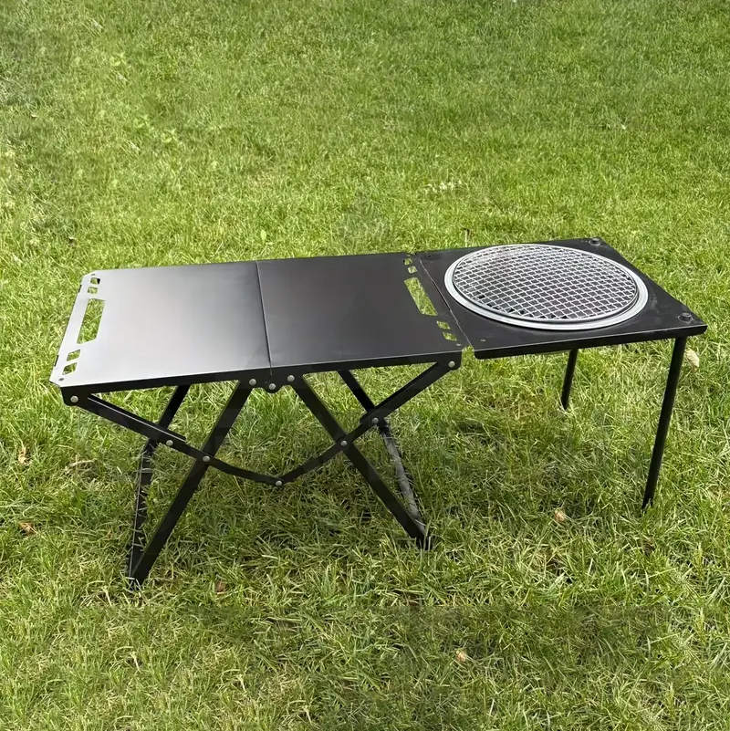 Tactical Table + BBQ Grill Plate